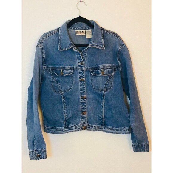 Bill Blass Classic Vintage Women's Blue Jeans Jacket, Size L Denim - Picture 1 of 2